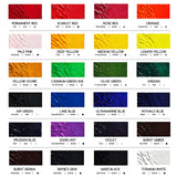 MEEDEN Artist Oil Paint Set - 24 Colors x 170ml/5.7oz Tubes - Art Supplies for Canvas Painting MEEDEN