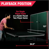 MD Sports Table Tennis Set, Regulation Ping Pong Table with Net, Paddles and Balls (8 Pieces) - Green and White MD Sports