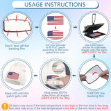 iFForce 40 PCs Sublimation Blanks Patches - Large Iron-on Patch with Black Border - Exquisite Fabric Patches for DIY Hats Backpack T-Shirt Project (Mixed) iFForce