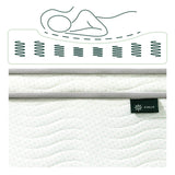 ZINUS 12 Inch Foam and Spring Mattress, Twin, CertiPUR-US Certified Foams, Mattress in A Box, White Zinus