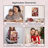 WSLWXSHM 5D Special Shape Diamond Art Kits for Beginners, Diamond Painting Kits for Adults, Crystal Rhinestones Diamond Painting for Home Wall Decoration Gift 12×16inch/30×40cm, Flower WSLWXSHM