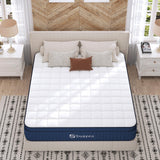 SUAYEA King Size Mattress, 12 Inch King Mattress in a Box, Medium Firm Pocket Spring and Gel Memory Foam for Superior Comfort, Pressure Relief, Strong Edge Support SUAYEA