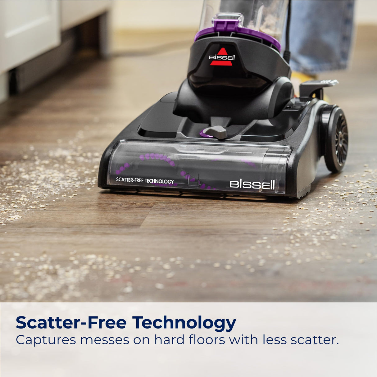 Bissell CleanView Compact Turbo Upright Vacuum with Quick Release Wand, Full Size Power, Compact Size for Apartments & Dorms, 3437F Bissell