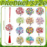 JenPen Diamond Painting Car Ornaments Diamond Art Kit for Adult Double Sided Painting Hanging Ornament Garden Decoration Crystal Gem Paint DIY Kit JenPen