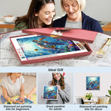 SJUTOUCI Sea Turtle Diamond Painting Kits for Adults, Diamond Art Kits for Beginners, 5D DIY Full Drill Gem Craft for Home Decor Gift 12x12inch, Animal SJUTOUCI