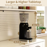 BECHEAO 66" Tall Kitchen Pantry Cabinet with LED Sensor Light, 5 Tier Metal Food Storage Cabinet with Adjustable Shelves, Hutch Cabinet Rack for Kitchen Living Dining Room, White BECHAEO