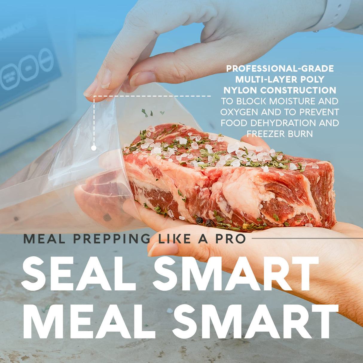 Avid Armor – Chamber Machine Pouches, Pre-Cut Chamber Vacuum Sealer Bags, Heavy Duty Seal Pouch, BPA-Free Chamber Sealer, Vacuum Chamber Pouches (250, 8x10) Avid Armor