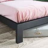 ZINUS Arnav King Metal Bed Frame with Wood Slat Support – No Box Spring Needed, Easy Assembly, Black Zinus