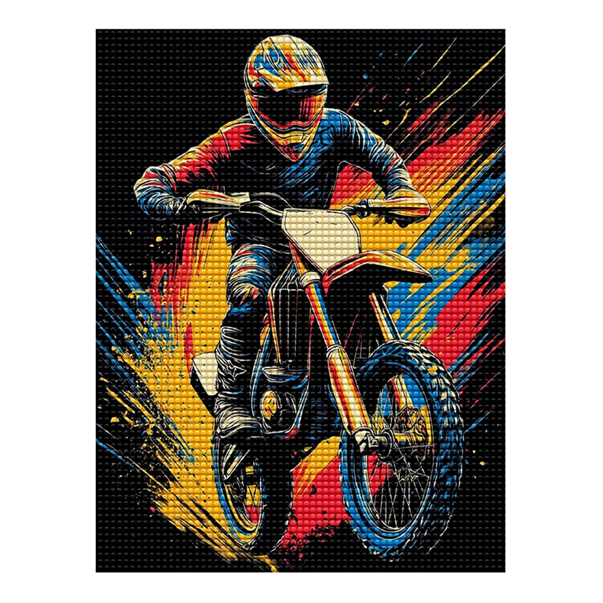 YOUSHIHA Vehicle Diamond Painting Kits for Adults,Motorcycle Diamond Painting Art Kit for Adult,DIY Full Drill Gem Art with Diamonds for Home Wall Decor Gifts 12x16 Inch YOUSHIHA