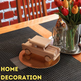 VESPLO - Wooden Car Trabant - DIY Wooden Cars - Toy Car for Kids & Adults - Handmade Wooden Toys - Preschool Learning Activities - Toddler Car & Trucks - Educational Toys - Solid Wood VESPLO