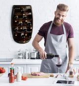 CoTa Global Alexander Mounted Wall Wine Rack - 18 Wine Bottles Wooden Barrel Wine Rack, Hanging or Freestanding Floor Wine Holder, Liquor Bar CoTa Global