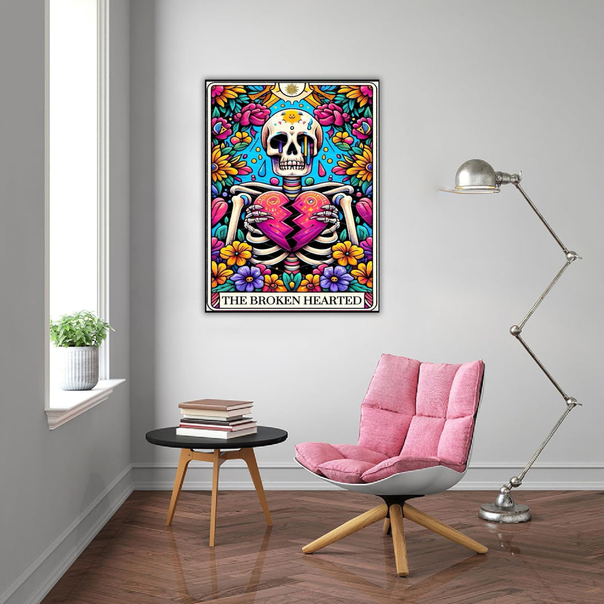 DFPSCLLA Skull Diamond Painting Kits for Adults- Broken Heart Skull Diamond Art Kits, 5D Diamond Painting Lightning, DIY Full Drill Diamond Painting Gem Art and Crafts 12x16inch DFPSCLLA