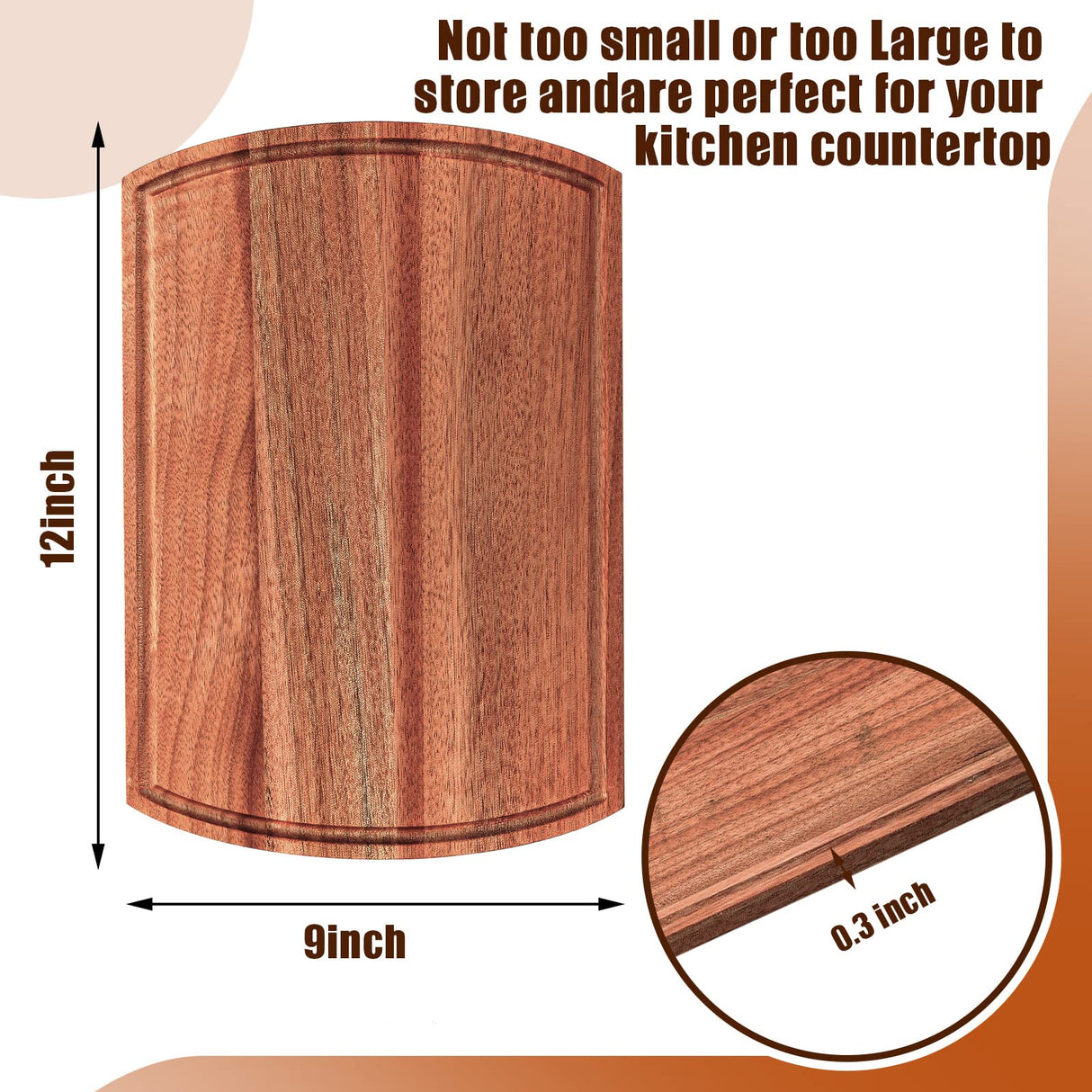Patelai 12 Pack Large Cutting Boards Bulk Wooden Cutting Board Kitchen Chopping Boards for Crafts DIY Wedding Housewarming Gift (12 x 9 Inch,Walnut Wood) Patelai