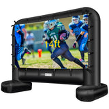 VIVOHOME 14 Feet Indoor and Outdoor Inflatable Blow up Mega Movie Projector Screen with Carry Bag for Front and Rear Projection VIVOHOME