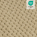 MCombo Dual Motor Power Lift Recliner Chair for Elderly, Lay Flat Lift Chair with Heat and Massage, Extra Wide Lift Recliner for Big People, Cup Holders, Fabric R7897 (Medium-Wide, Beige) MCombo