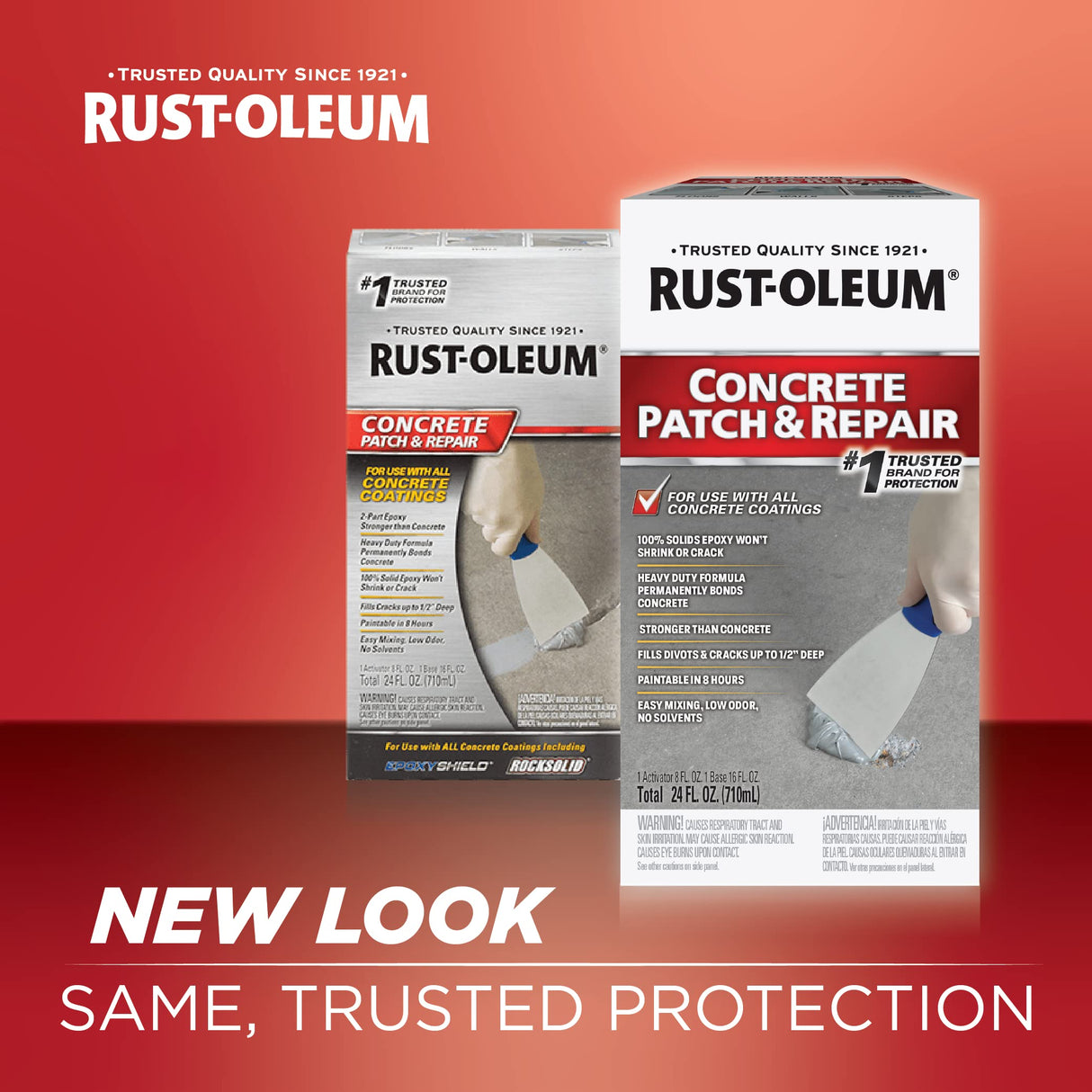 Rust-Oleum 301012 Concrete Patch & Repair, 24 oz, Gray Rust-Oleum
