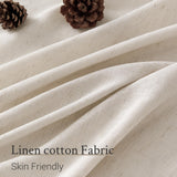 Topfinel Pinch Pleated Curtains 90 Inches Long 2 Panels Set,Oatmeal Semi Sheer Blend Fabric Farmhouse Cozy Rustic Western Home Decor Curtain Drapes for Living Room Bedroom,40x90 inch Length,Apricot Topfinel