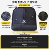 SUNROX Memory Foam Non Slip Rocking Chair Cushion, FadeShield Water Resistant Thicken Durable Tufted Pads, Set of Seat & Back Cushion with Ties for Indoor/Outdoor Rocker, 2 Piece, Heather Indigo SUNROX