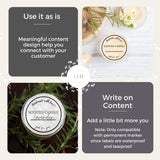 Mobiusea Creation Candle Label Roll | 2 Inch Waterproof Labels for Candle Making Supplies, Tins, Jars, Boxes Packaging Mobiusea Creation