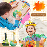Syhood 24 Pcs DIY Wood Guitar Cutouts for Kids, 12.4 x 6.5 Inches Wood Guitars Cutouts for Boys Girls, Bamboo Musical Instrument for Painting, Suitable for Crafts Class, Birthday Party, Theme Party Syhood