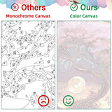 Landscape Paint by Numbers Kit for Adults, Mountain Paint by Numbers for Adults, DIY Adult Stress Relief Painting Art Crafts for Home Decoration 16 x 20 Inch Aestalrcus