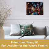 AQUARIUS Harry Potter Diagon Alley Art by Numbers - 16 x 20 inches Paint by Number for Adults & Kids - DIY Color by Number Paint Kit for Beginner - Officially Licensed AQUARIUS