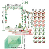 168Pcs Christmas Stationery Set - 8.5 x 11'' Letter Paper, Envelopes, Stickers for Office, New Year, Xmas Roscid