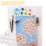 100PCS Paint Tray Palettes Plastic Paint Pallets for Kids or Students Watercolor Palette Painting Tray for Painting Party, DIY Craft and Art Painting LYHLYA