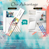 Paint by Number for Adults Canvas Sea Turtle - Painting by Numbers Adults' Beginner Craft Kits with 4 Brushes and Acrylic Paint(16X20 Inch) Aapxi