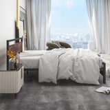 BOFENG Full Size Bed Frame with Wood Headboard,Heavy Duty Platform Bed Frame Full with Storage No Box Spring Needed,Reinforced Steel Slats Support,Mattress Foundation,Rustic Brown BOFENG