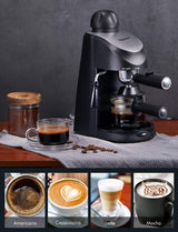 Yabano Espresso Machine, 3.5Bar Espresso Coffee Maker, Espresso and Cappuccino Machine with Milk Frother, Espresso Maker with Steamer Yabano