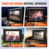 VEVOR Inflatable Movie Screen 24FT Inflatable Projector Screen for outside with 360W Air Blower Inflatable Screen Oxford Fabric Material Blow Up Screen for Outdoor Movie Supports Front/Rear Projection VEVOR