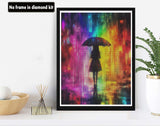 VAIIEYO 5D DIY Diamond Art Kits for Adults Umbrella, Diamond Painting Woman, Diamond Art Full Drill Round Rhinestone Craft Canvas for Home Wall Decor Gift 12x16 inch-10 VAIIEYO