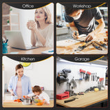 Adjustable Height Wood Workbench, 60" L X 24" W 2000 Lbs Capacity Heavy Duty Work Bench, Smooth Surface Work Table with Power Outlets for Garage, Workshop, Office, Home Antifir