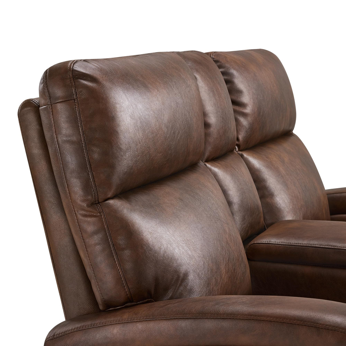 MCombo 65.7" Zero Wall Recliner Loveseat with Console, 2-Seat Power Wall Hugger Sofa with Cup Holders, USB & Type-C Dual Charge Ports, for Living Room, RV PR646M2 (Dark Brown, Loveseat with Console) MCombo