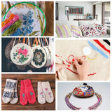 LOVIMAG Premium Rainbow Color Embroidery Floss with Cotton for Cross Stitch Threads, Bracelet Yarn, Craft Floss, Embroidery Floss Set LOVIMAG