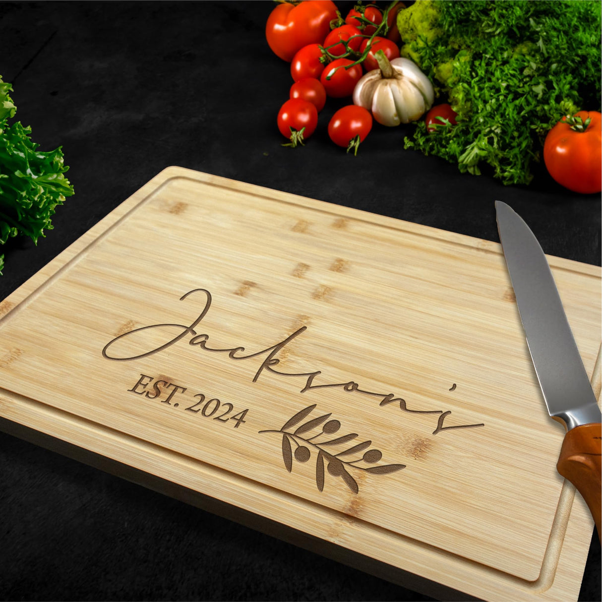 Personalized Cutting Board, Housewarming Gift, Wedding Gift, Charcuterie Board, Engagement Gift, Bridal Shower, Engagement Present American Sign Letters