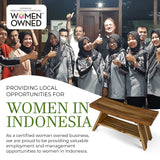 EcoDecors, Serenity, 18 ", Teak Shower Bench, Teak Bench for Shower, Teak Bench, Shower Teak Bench, Teak Wood Shower Bench, Teak Shower Stool, Teak Bench Shower, Teak Shower Bench for Inside Shower EcoDecors