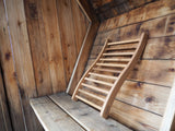 HSE Canadian Red Cedar Ergonomic S-Shape Sauna Backrest (Pack of 1) Home Sauna Experience