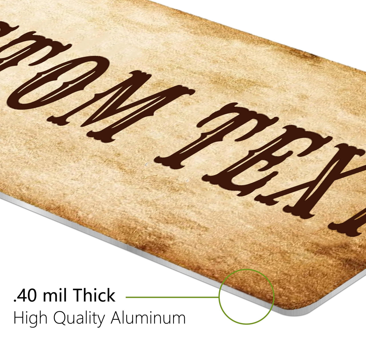 Custom Wooden Sign, Street Signs Customized, Personalized Signs for Outdoors, 4x18 Inches, Rust Free Aluminum, Fade Resistant, Create A Sign For Wall Indoor, Make Your Own Sign Pattilife