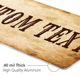 Custom Wooden Sign, Street Signs Customized, Personalized Signs for Outdoors, 4x18 Inches, Rust Free Aluminum, Fade Resistant, Create A Sign For Wall Indoor, Make Your Own Sign Pattilife