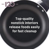 Farberware Dishwasher Safe Nonstick Cookware Pots and Pans Set, 15 Piece, Black,21806 Farberware