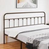 Yaheetech Classic Metal Platform Bed Frame Mattress Foundation with Victorian Style Iron-Art Headboard/Footboard/Under Bed Storage/No Box Spring Needed/King Size Bronze Yaheetech