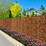 FENRUNXU Bamboo Reed Screen Fencing,4FT X 16.4FT Natural Reed Fencing Bamboo Reed Fence 4 Feet High for Outdoor Backyard Patio FENRUNXU