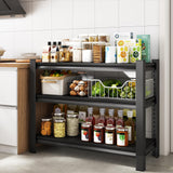 Rufokisa 40" W Garage Shelving Heavy Duty，1500LBS Loads Adjustable Garage Storage Shelves,3-Tier Metal Storage Racks and Shelving Units, Utility Rack Shelves,40”W x 18”D x 36”H,Black Rufokisa