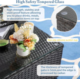 Vongrasig 7 Pieces Patio Furniture Sets, Outdoor Patio Conversation Set PE Rattan Wicker Sectional Sofa Couch with Glass Coffee Table for Garden, Poolside, Backyard, Beige Vongrasig