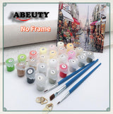 ABEUTY DIY Paint by Numbers for Adults Beginner 16x20 inches Number Painting Home Decoration Crafts (Autumn Tree Plant, No Frame) ABEUTY