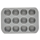 Farberware Nonstick Bakeware 12-Cup Muffin Tin / Nonstick 12-Cup Cupcake Tin - 12 Cup, Gray Farberware