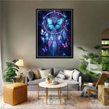 VAIIEYO 5D DIY Diamond Art Kits for Adults Dream Catcher, Diamond Painting Butterfly, Paint by Numbers Full Drill Round Rhinestone Craft Canvas for Home Wall Decor Gift 12x16 inch-20 VAIIEYO