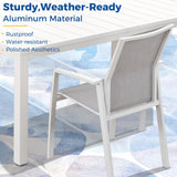11-Piece Aluminum Outdoor Patio Dining Sets with Fully Assembled Dining Chair，91.3"L×39.4"W Expandable Patio Table and Chairs Set for 10, Stackable Chairs with Quick-Drying Fabric for Outdoor, White Wisteria Lane